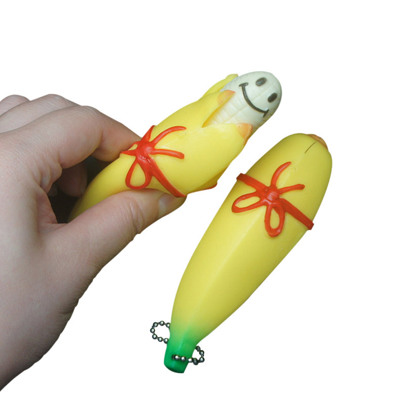Simulated Banana Peeling Fruit Toy Soft Rubber Stress Relief Squeezing Action Toy For All Ages_voghion.com