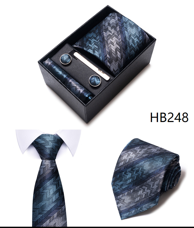 107g Weight Cufflinks, Lavalier, Tie Classification Polyester Yarn Material Geometric, Solid Color Pattern All Seasons Season Men's Gender Simple Style Style Simple Style Geometric Solid Color Polyester Yarn Men's Cufflinks Lavalier Tie 46
