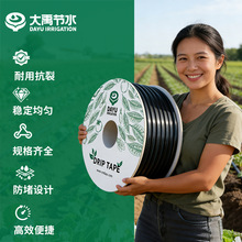内镶式贴片滴灌带农用滴灌管大棚蔬菜贴片式农用水带滴水管跨境