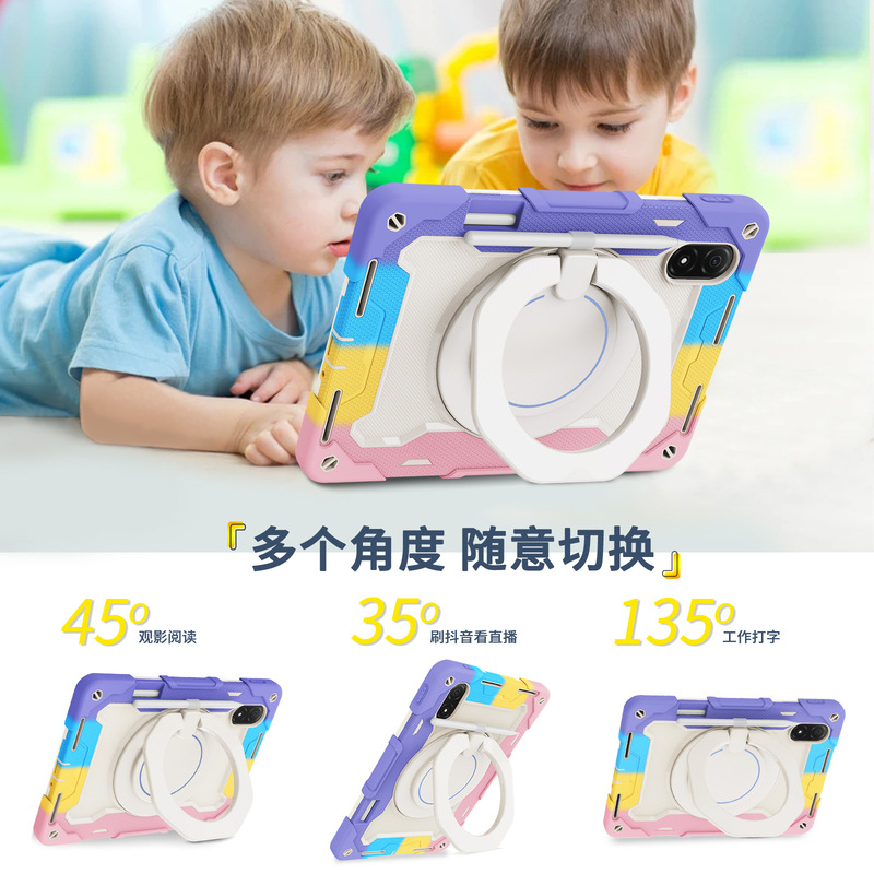 Factory Ready Stock Suitable for Three-Proof and Anti-Drop Silicone Tablet Protective Case, Full-Cover Redmipad Protective Case with Pen Slot