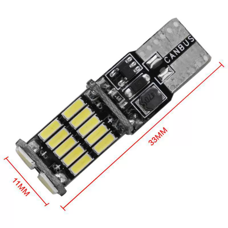 Декодирующая светодиодная панель на широком свете T15 T10 4014 26smd светильник для номера Canbus чтения W5W