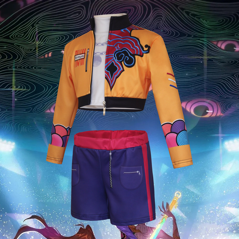 跨境K-POP猎魔女团cos服鲁米佐依米拉恶魔猎人万圣节演出服装装扮|undefined