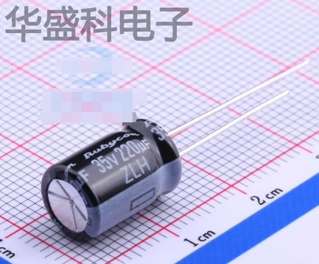 35ZLH220MEFC8X11.5 描述 220uF 35V 引线型铝电解电容 厂家直销