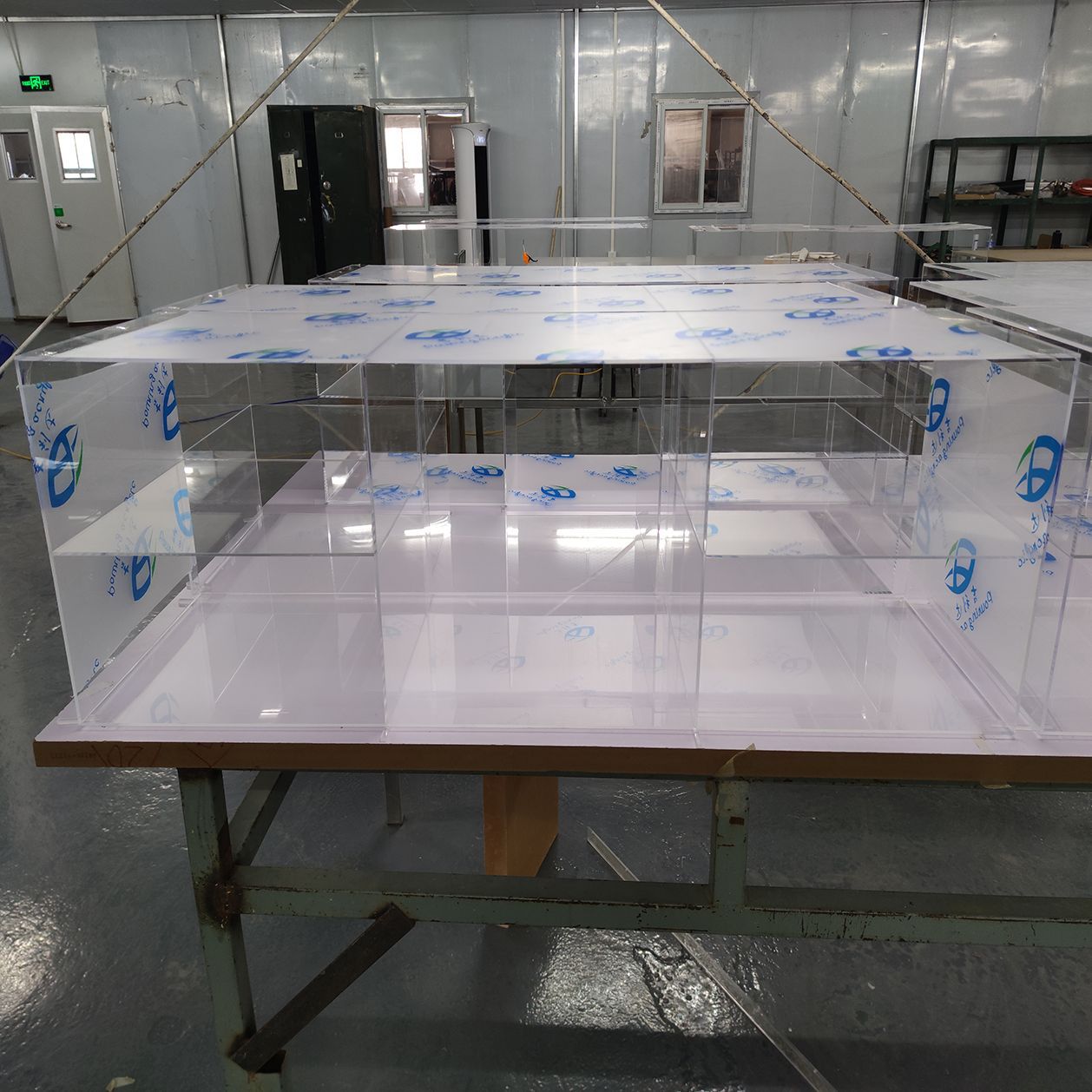 亚克力透明展示盒商场超市置物盒有机玻璃长方形插板收纳箱