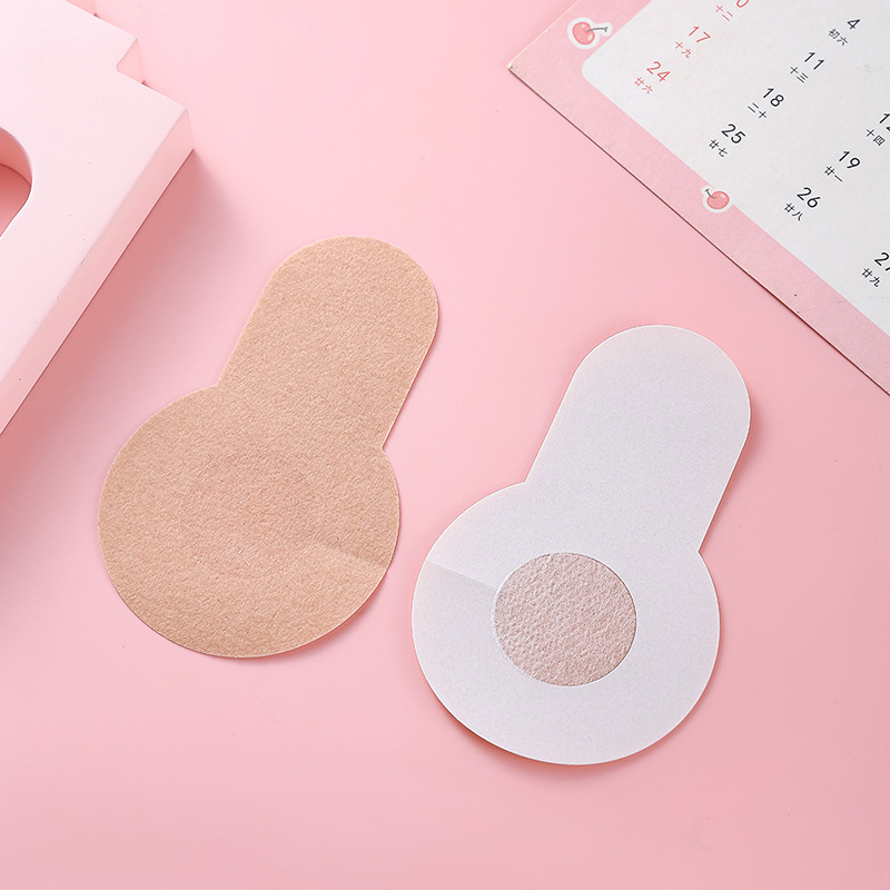 Parche de pecho de elevación de tela no tejida desechable antiluz en forma de flor circular en forma de flor en forma de cruz Parche de pecho invisible en forma de flor anticonvexa