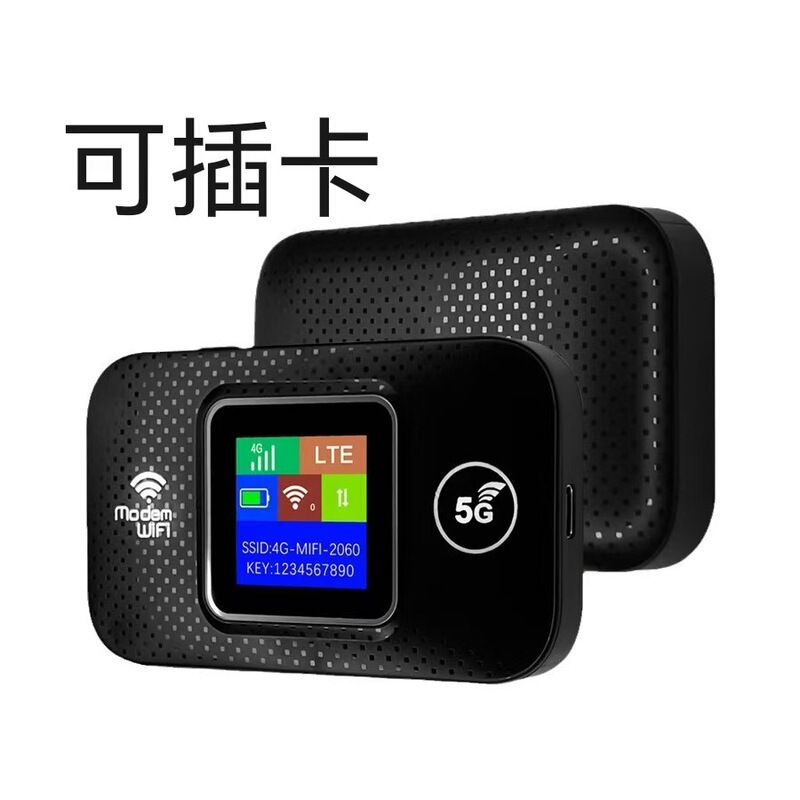 Portable 4G/5G Router with Sim Card Slot for Domestic and International Use, Wifi 6, 4G/5G Data, Universal Internet Device