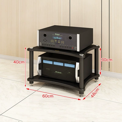 Amplifier Rack, Amplifier Cabinet, Home Electric car big tripod - black-two-tier