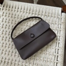 【热销冠军】2026新款row极简风柔软小羊皮手拎包精致手提手提包