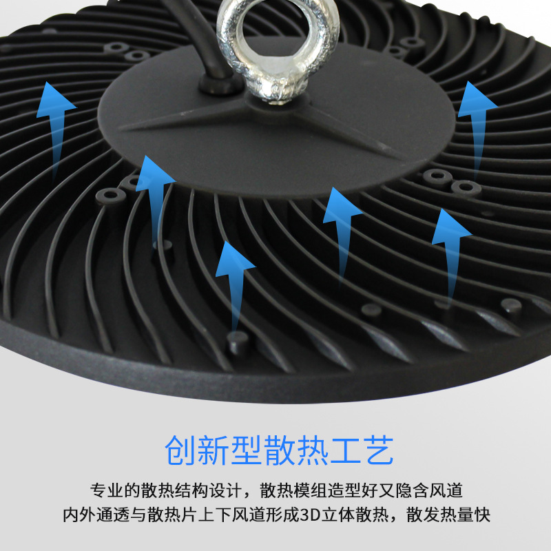 Lámpara de minería LED 300W de alta potencia fábrica taller iluminación lámpara de la sala de baloncesto almacén interior lámpara de minería UFO