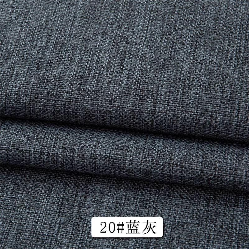 Algodón y lino, tela de mesa de color simple, tela de lino de imitación de arena, tela de lino gruesa, almohada, tela de fondo gruesa vieja