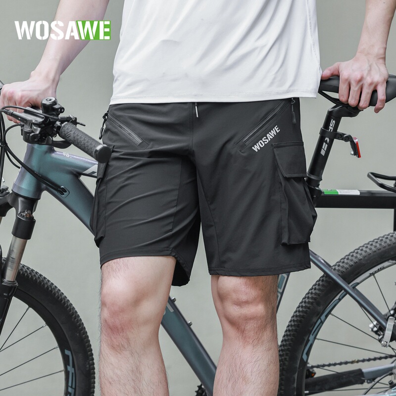 Wosawe Spring and Summer Mountain Cross-Country Cycling Shorts Two-In-One Mountaineering Hiking Pants Cycling Pants Wosawe Spring and Summer Mountain Cross-Country Cycling Shorts Two-In-One Mountaineering Hiking Pants Cycling Pants