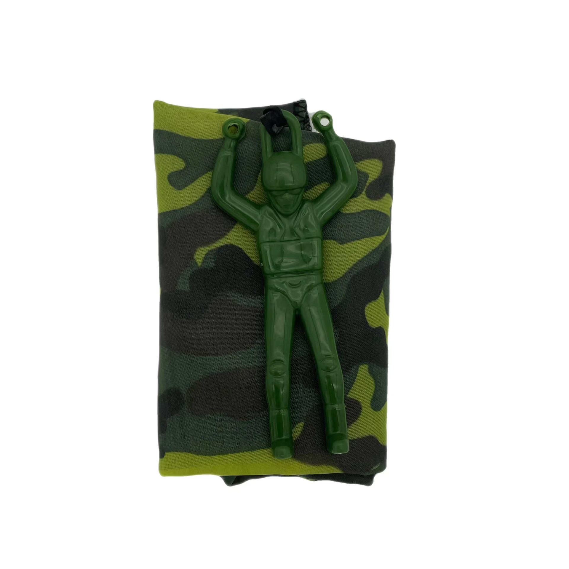 손을 들어 위장 낙하산