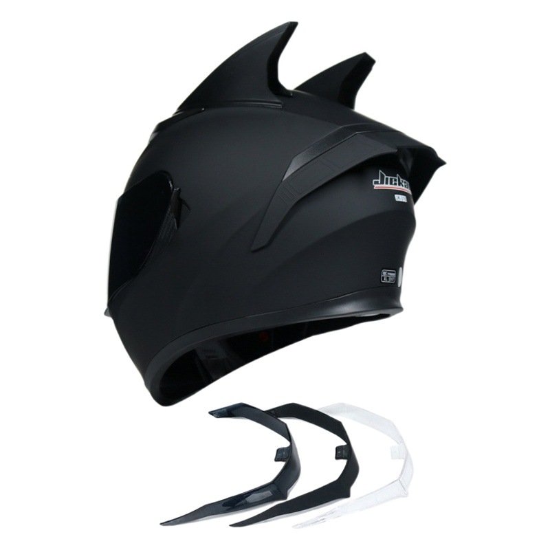 JIEKAI casco de motocicleta eléctrica para hombres y mujeres casco completo doble lente cubierta completa calle coche Bluetooth Four Seasons Universal