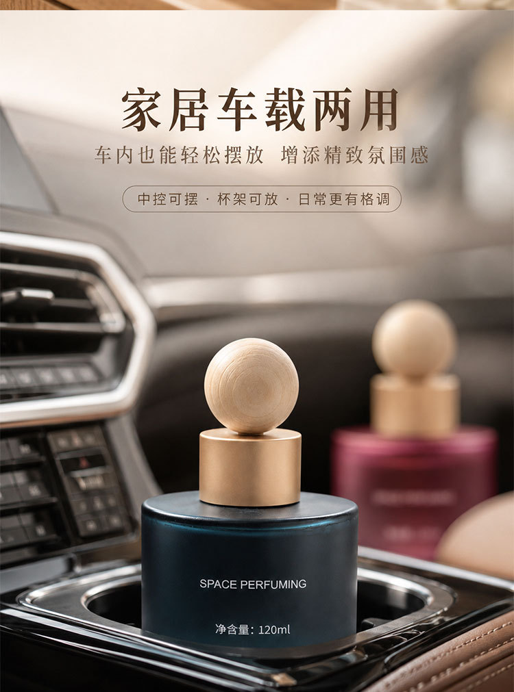 Car Air Freshener, Car Perfume, Planet-Shaped Wooden Stick, Light Fragrance, Liquid Fragrance, Home and Car Long-Lasting Scent