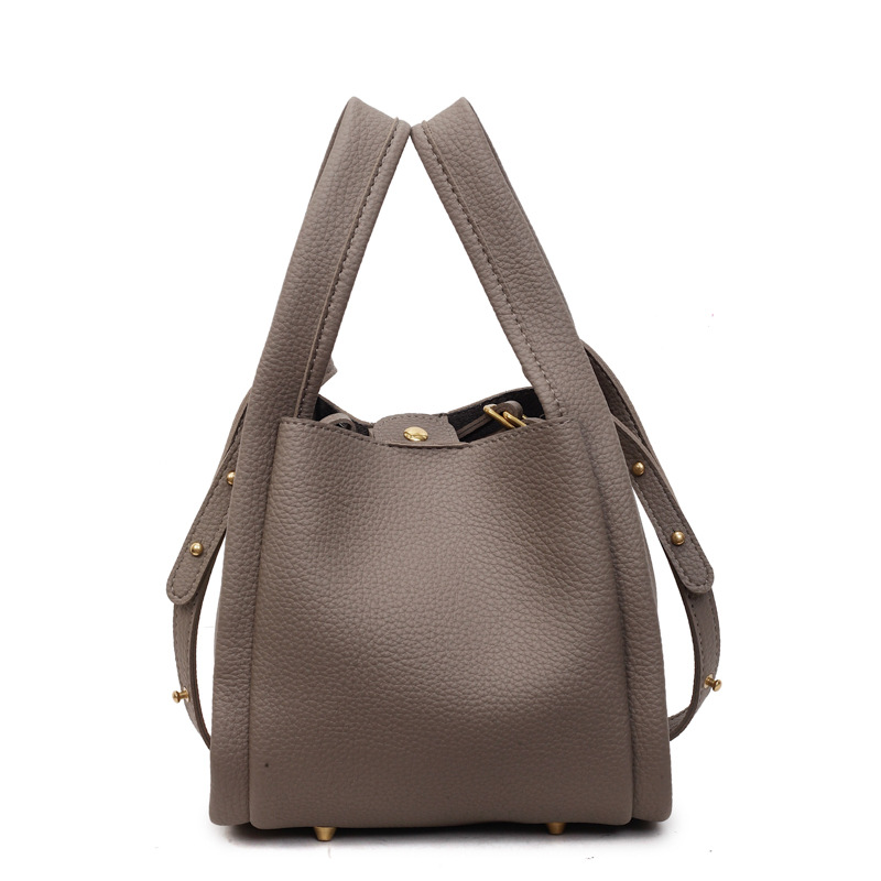 Bolso de moda coreano 2025 verano nuevo bolso femenino casual patrón de lichi bolso de hombro simple bandolera para niños y madres