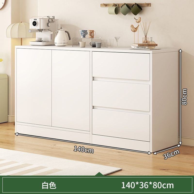 Gabinete de comedor de oficina pequeño armario de té armario de madera armario de viento de crema todo en un armario de almacenamiento de almacenamiento de viento de crema mesa de té