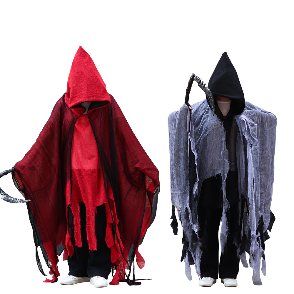 Capa de Halloween transfronteriza, capa, calavera, ropa, máscara, guión, matar la casa embrujada, sala secreta, vestir, disfraz de zombi, accesorios