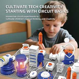 Cross-Border Ai Voice Learning Digital Building Blocks Educational Kidsren's Toys DIY Scientific Physics Experiment Science and Education Toys