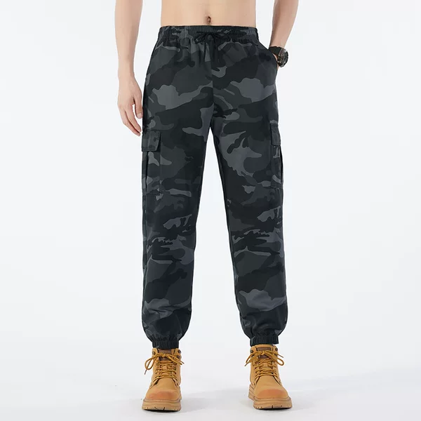 Cross-Border New Amazon European Size Camouflage Workwear Men's Youth Loose Casual Large Size Trendy Sports Multi-Pocket