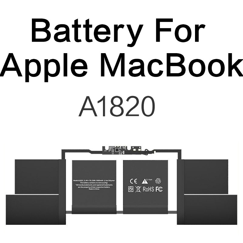 A1820 Is Suitable for Apple Laptop Batteries Macbookpro 15inch A1707 Late2016/Mid2017
