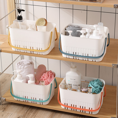 Bathroom Shampoo Soap Basket Shower Gel Plastic Handheld Shower Basket Storage Basket Toilet Washroom Basket Shower