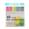 Double-headed white pole-12 color (soft head + hook line)