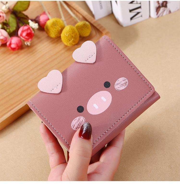 60g Weight Synthetic Leather Lining Material Buckle Closure Type Coin Purse Bags Type Daily Occasion Women's Spring&summer Pu Leather Cartoon Cute Square Buckle Coin Purse
