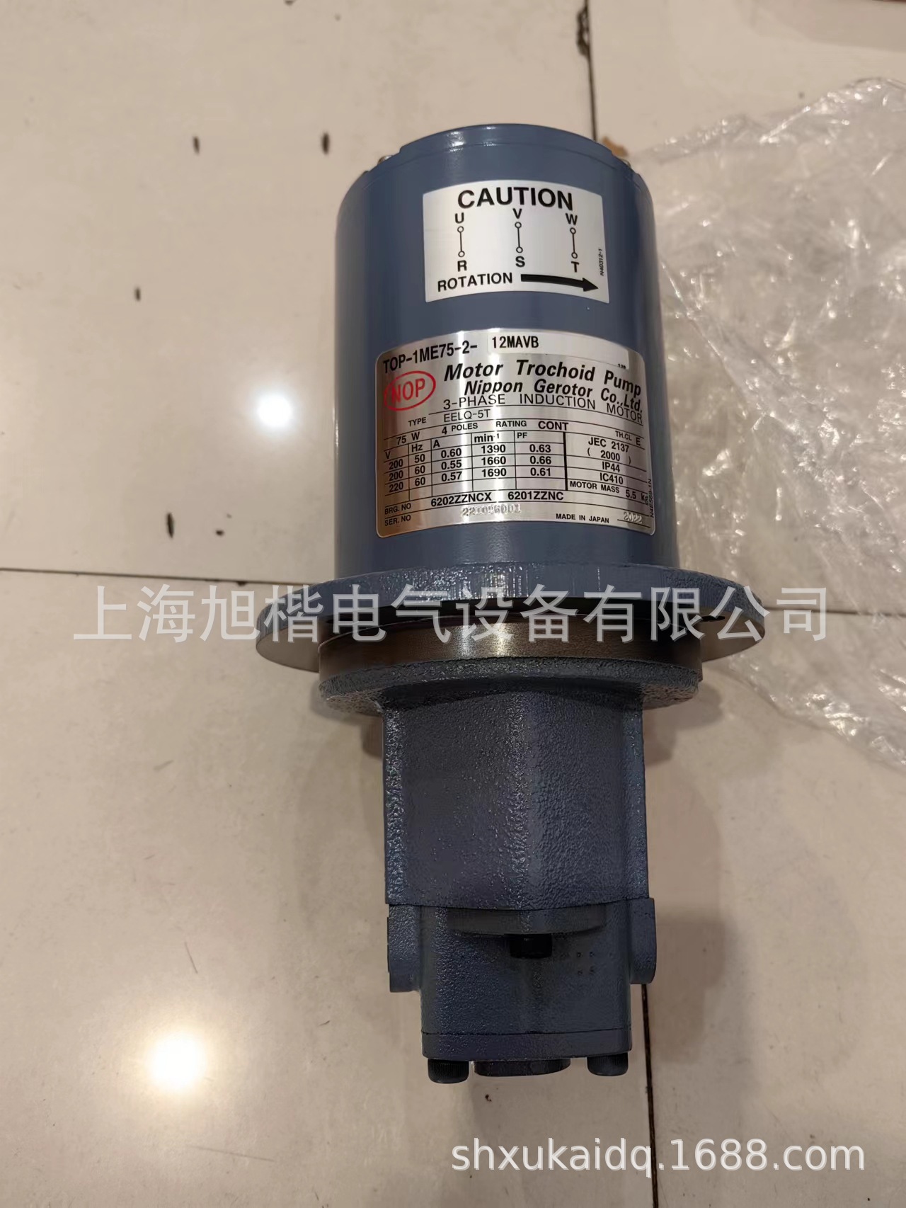 TOP-1ME75-2-12MA EELQ-5T 75W日本NOP泵电机TOP-12MA 10MA 11MA