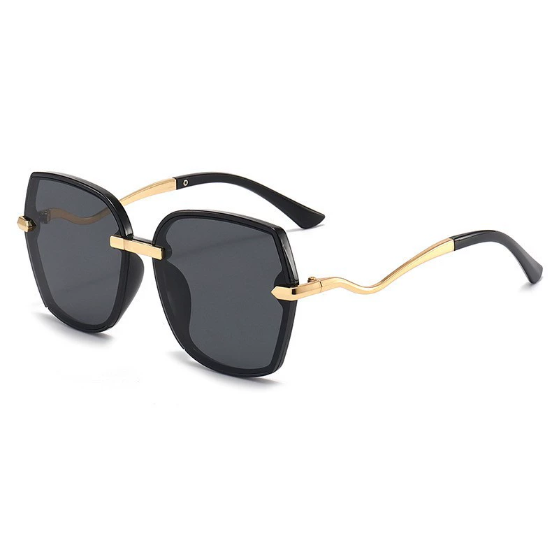 Capacious sunglasses, glasses solar-powered, Korean style, high-quality style, internet celebrity, UV protection