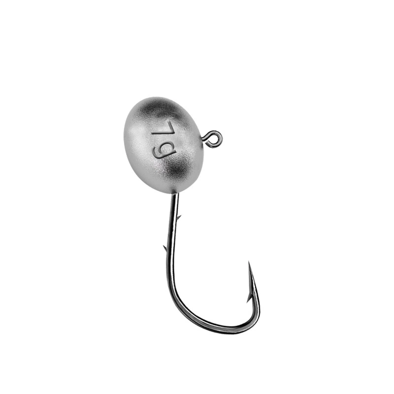 Micro-purpose road root fishing hook double backstab 2.05g-7g lead head hook soft insect egg hook perch mandarin fish tilt mouth fish hook