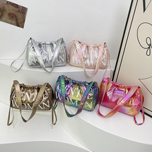 女包夏天高级感腋下包2025新款字母印花单肩包时尚尼龙布托特包