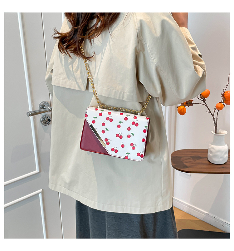 Small Fresh Chain Small Square Bag Versatile Shoulder Bag Cute Commuter Crossbody Bag_voghion.com