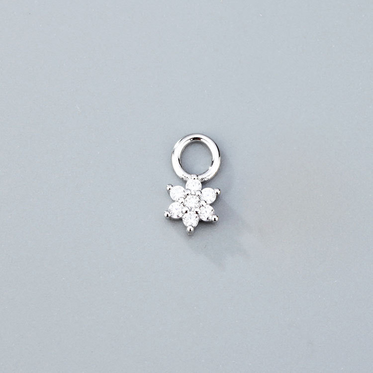 화이트 골드 플라워 행거 (단일 가격)