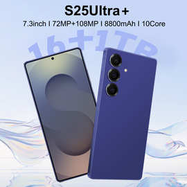 S25+ 跨境外贸7.3英寸安卓10.0 高清智能手机 全球通低价现货代发