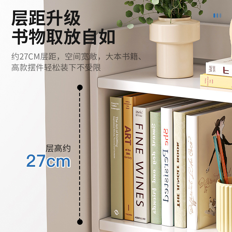 Estante de escritorio Estante de escritorio Estante de escritorio para estudiantes Estante de almacenamiento de libros Estante de reorganización de documentos de oficina Estante de libros multicapa para el hogar