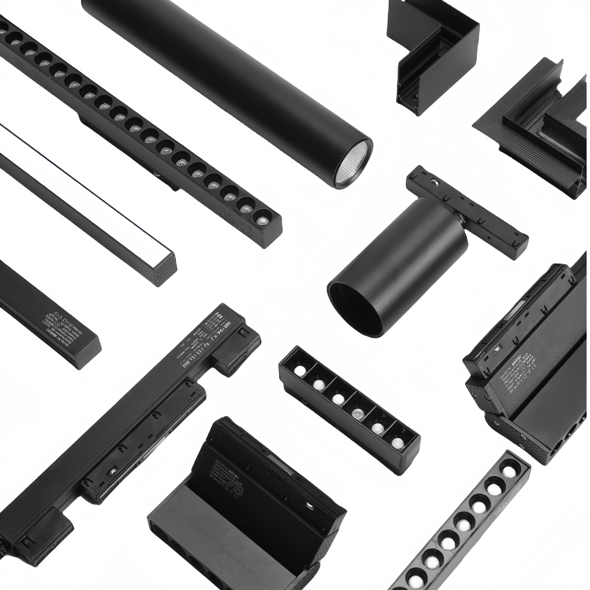 Lámpara de succión magnética led, sala de estar integrada, hogar, sin luz principal, fabricante, banda de riel de guía oculta, lámpara de riel de succión magnética