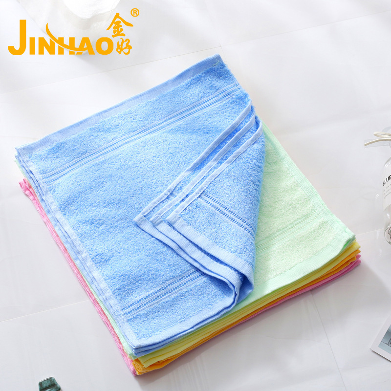 Jinhao bamboo fiber large square towel beauty towel bamboo charcoal kindergarten baby children small towel saliva towel 9105