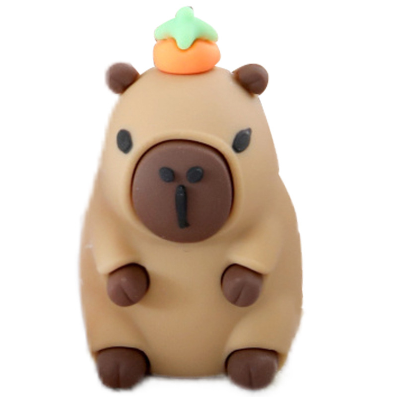 Capibala lápiz afilador de lápiz dibujos animados feliz Dolphin lápiz afilador de lápiz caja papelería artículos de estudio pequeños regalos