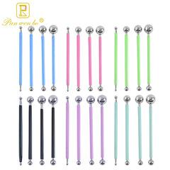 4 8-head solid spherical pill stick carving set steel ball pen ultra-light clay soft clay fondant flower modeling tool