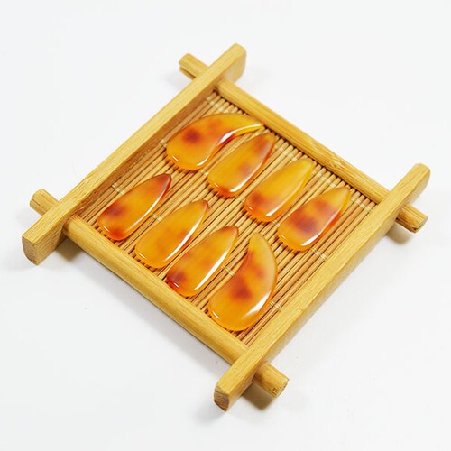 Wholesale mother of pearl guzheng nails, professional double-sided curved adult and children examination guzheng nails