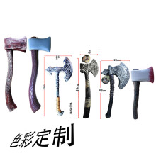 批发加勒比海盗斧头万圣节塑料玩具舞台走秀角色扮演维京战斧道具