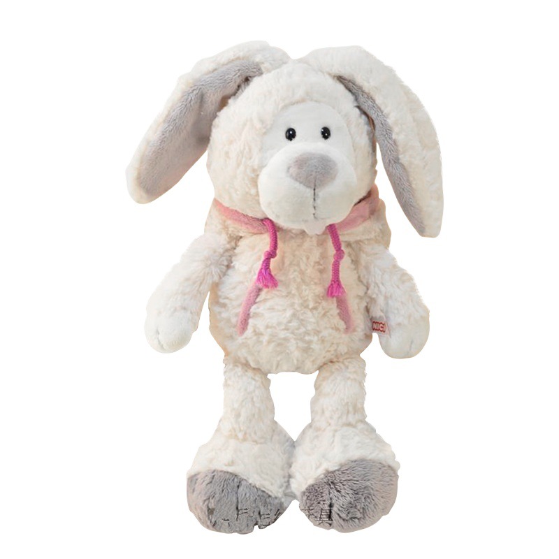 Fábrica de procesamiento de muñecas conejos blancos juguetes de peluche muñecas de tela muñecas para dormir almohada regalos logotipo personalizado transfronterizo