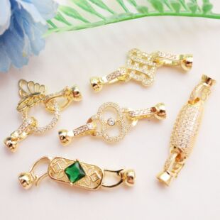 14K����ɫ΢��ʯ�A�ͺ��������diy�Ʒ���ë����B����β��