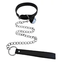 Эротическая собачья цепочка с колокольчиком Choker ошейник женский эротический кожаный ремень с поводком