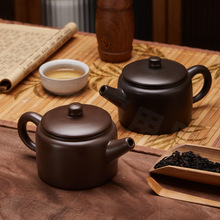 批发紫砂壶手工茶壶潮州朱泥大容量泡茶壶家用功夫茶具大口汉瓦壶