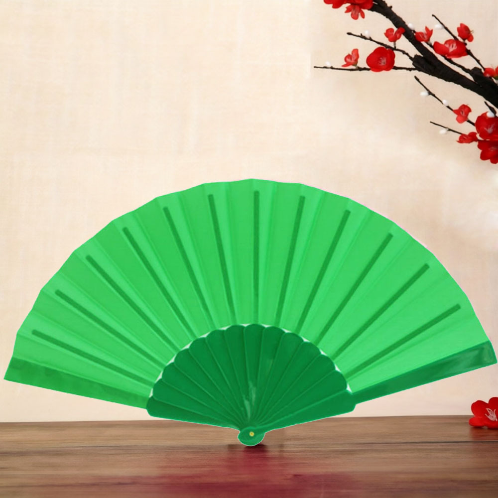 Abanico Plegable de Plástico para Mujer para Danza
