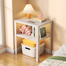 北欧风轻奢风小型图书音像货架高级创意铁艺双层实用现代小床头柜