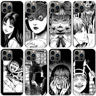 �m��iPhone15��ϵ��ͨXR�����f�}�����ٝ���Junji Ito phone case