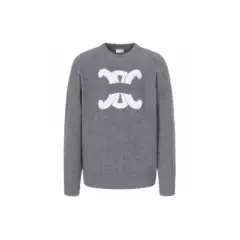 Correct Version CE 25FW Early Fall New Triumphal Arch Logo Wool Knit Sweater Unisex Loose Fit Factory Direct