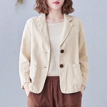 2025春秋新款休闲短外套女士大码宽松显瘦西装中妈妈欧货爆款秋装